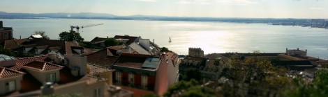 Le Tage vu du château São Jorge