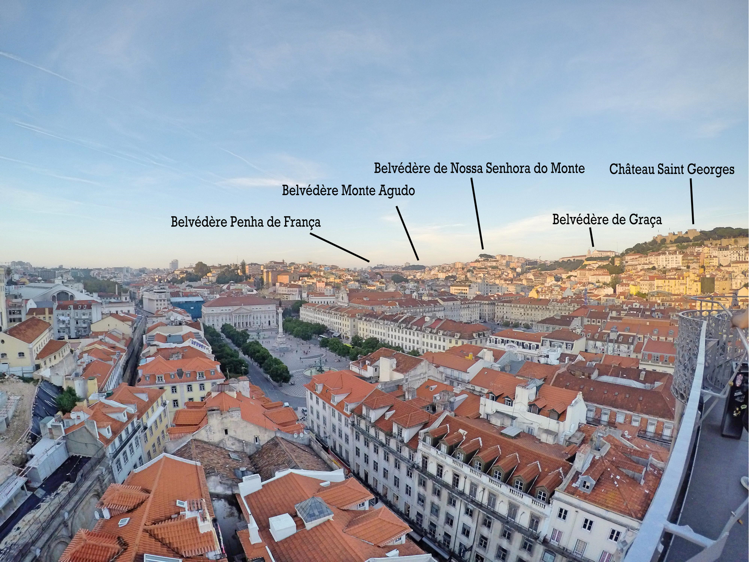 Itinéraire belvédères Lisbonne