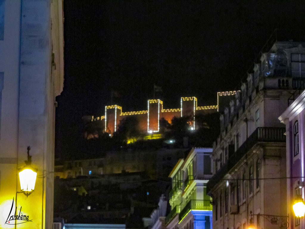 Château São Jorge, lumières de Noël de Lisbonne 2018