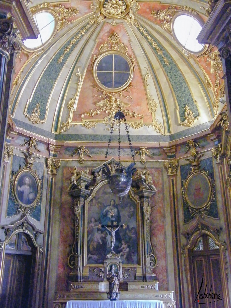 Chapelle, Palais de Queluz à Sintra, près de Lisbonne, Portugal