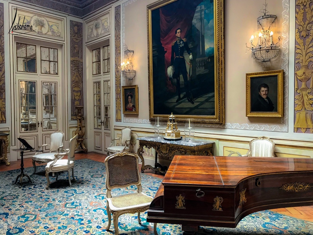 Salon de musique, palais de Queluz à Sintra, Près de Lisbonne Portugal